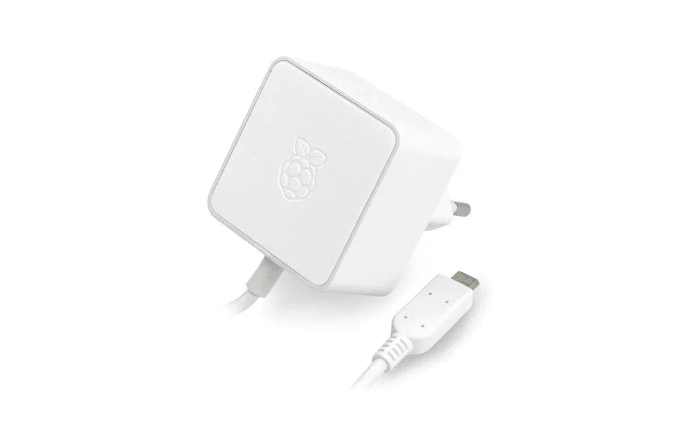 Raspberry Pi Pi0 Netzteil 12 W – Micro-USB 5,1 V/2,5 A – für Raspberry Pi Zero – weiss