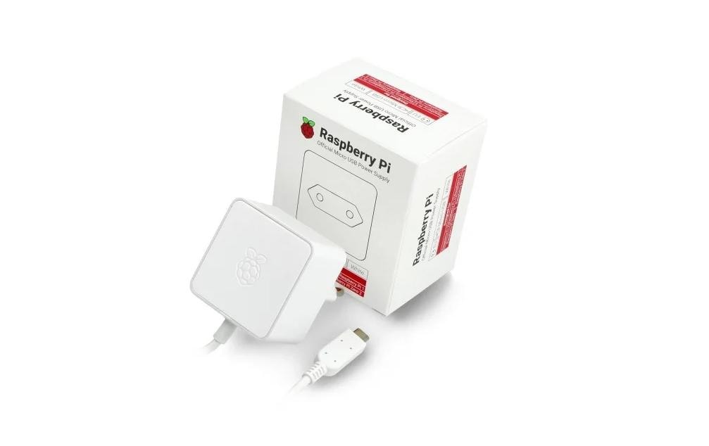 Raspberry Pi Pi0 Netzteil 12 W – Micro-USB 5,1 V/2,5 A – für Raspberry Pi Zero – weiss