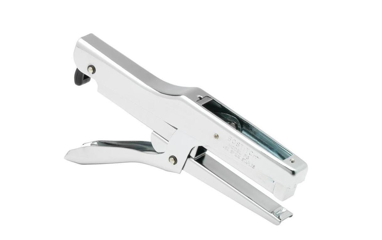 Bostitch P3 – Heftzange, 20 Blätter, Hinterlademechanik, Einlegetiefe 65 mm, verchromt