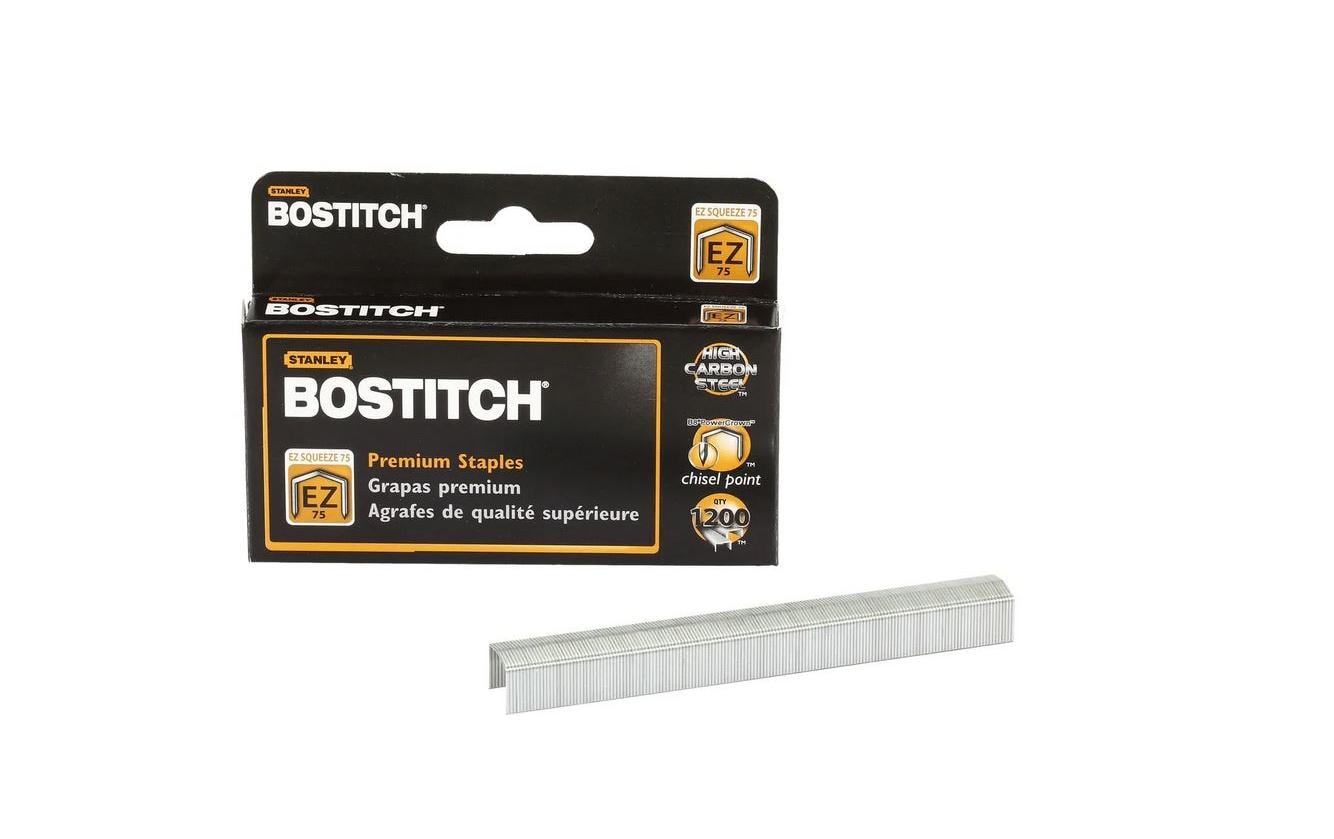 Bostitch Heftklammern – für Bostitch B875 – 9 mm – Metall, silber – 1200 Stk.