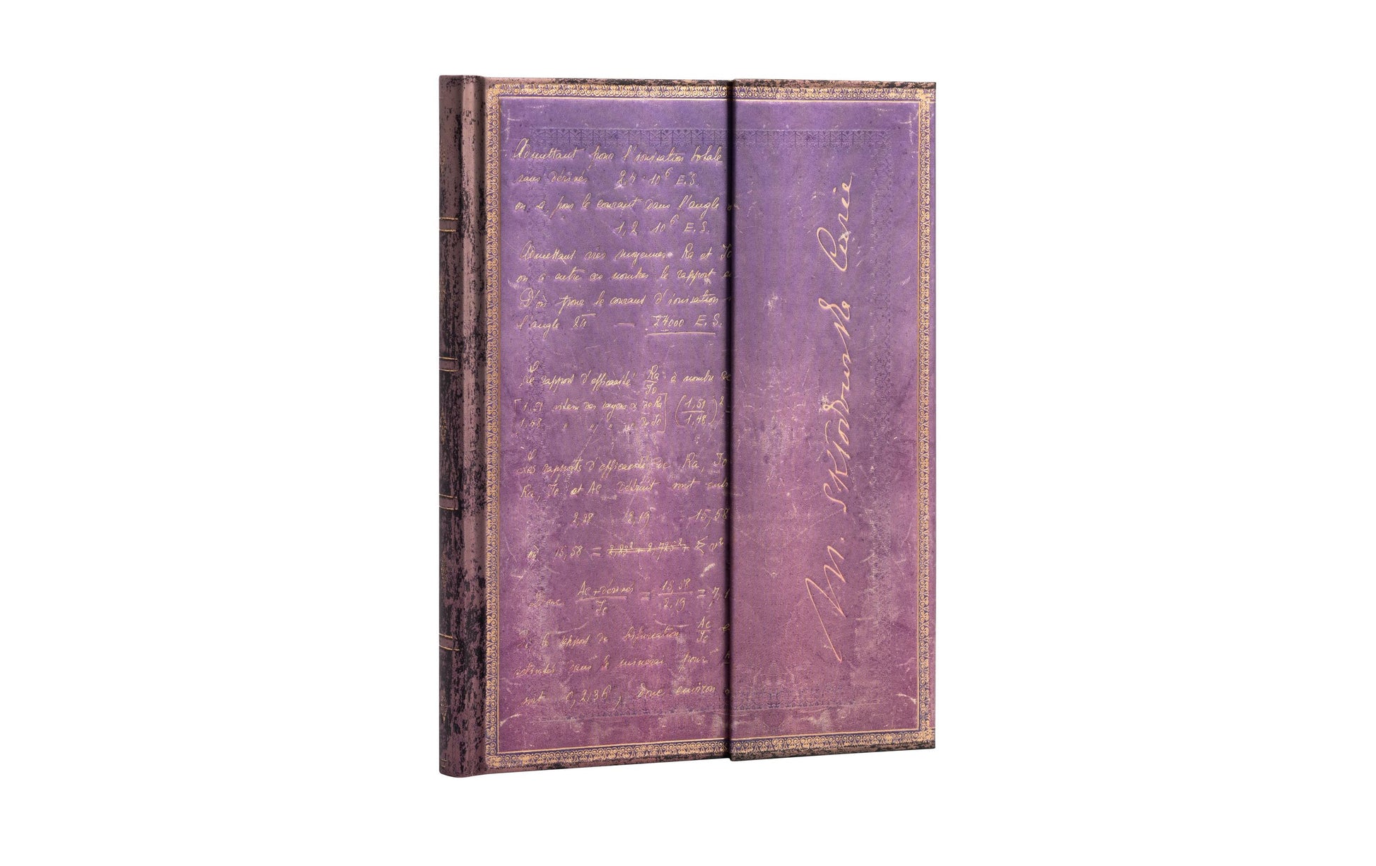 Paperblanks Notizbuch – 180 × 230 mm – 5 mm liniert – 144 Seiten – 120 g/m² – Hardcover, Lesezeichen – Violett