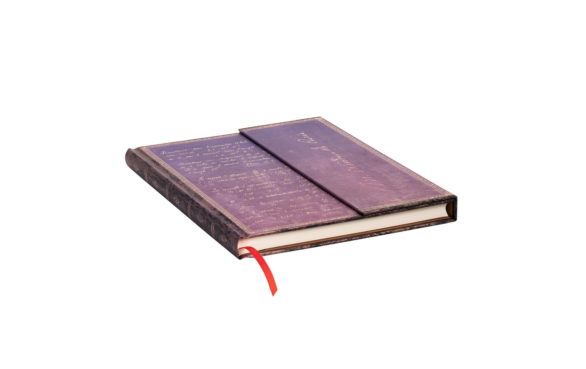 Paperblanks Notizbuch – 180 × 230 mm – 5 mm liniert – 144 Seiten – 120 g/m² – Hardcover, Lesezeichen – Violett