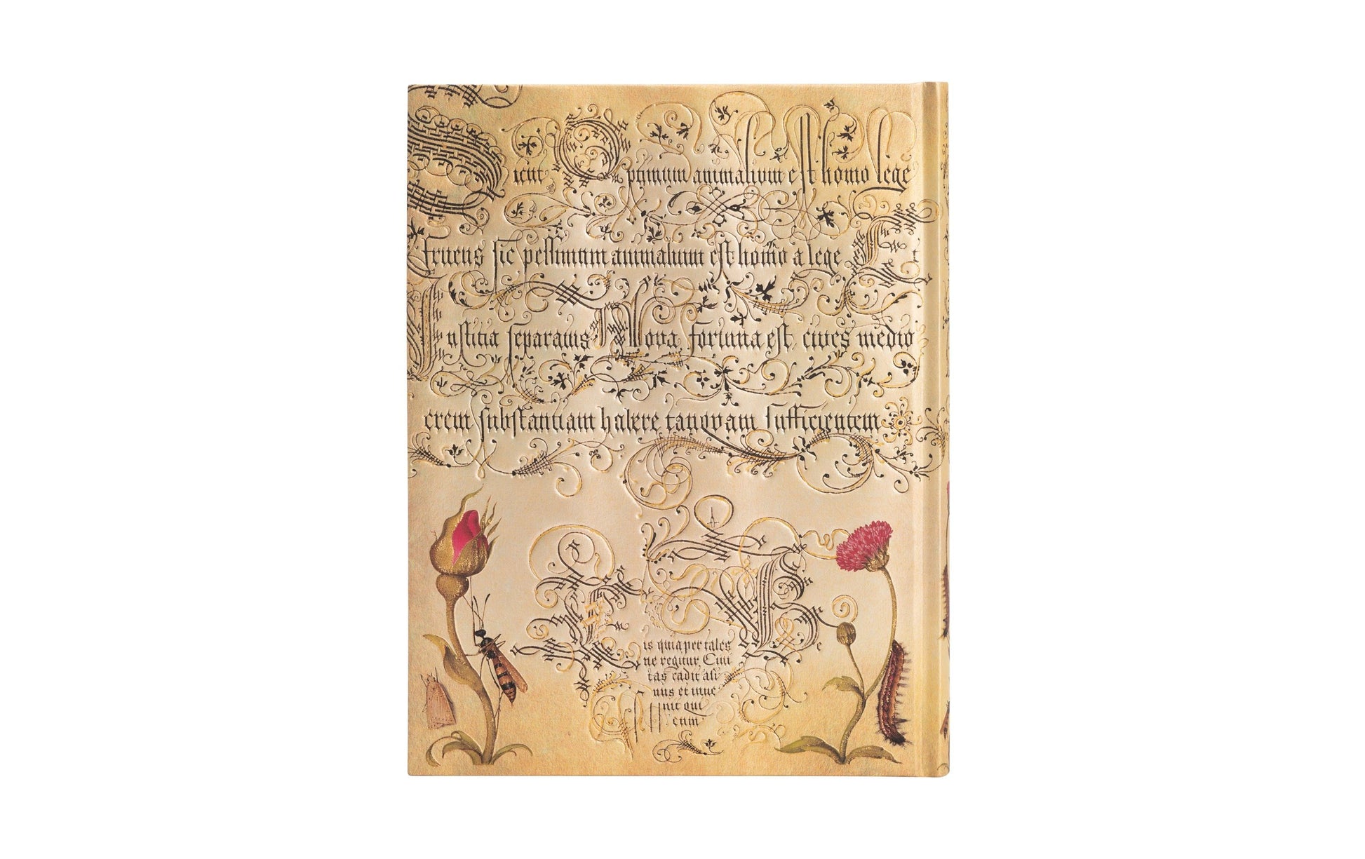 Paperblanks Notizbuch, 180 × 230 mm, blanko, Fadenheftung, Hardcover, 144 Seiten, 120 g/m² – braun, Rose