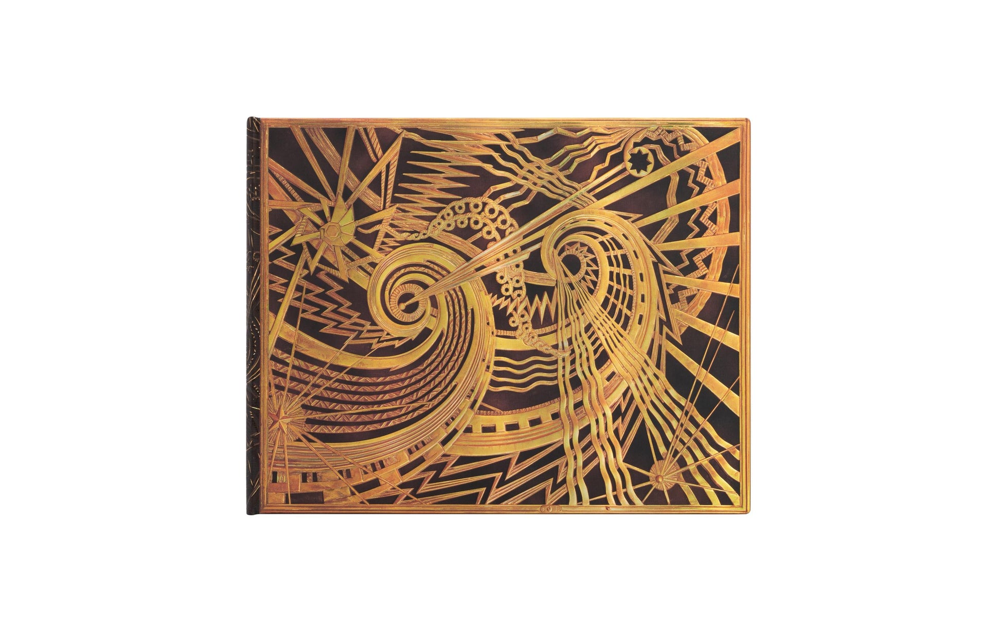 Paperblanks Das Chanin-Spirale Gästebuch – 230 × 180 mm – 144 Seiten – Fadenbindung, Kartoneinband, gelb