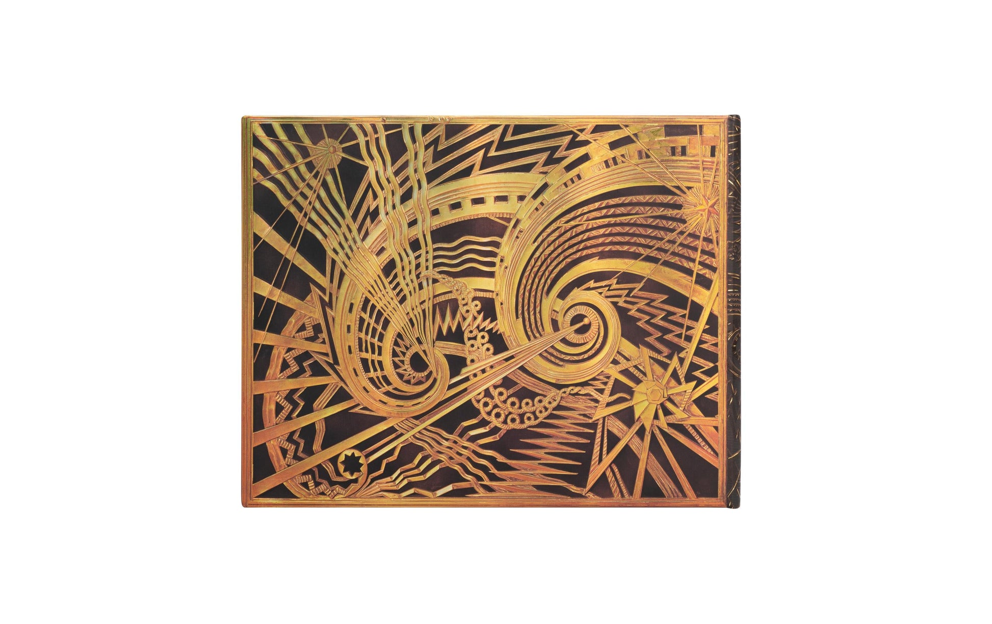 Paperblanks Das Chanin-Spirale Gästebuch – 230 × 180 mm – 144 Seiten – Fadenbindung, Kartoneinband, gelb