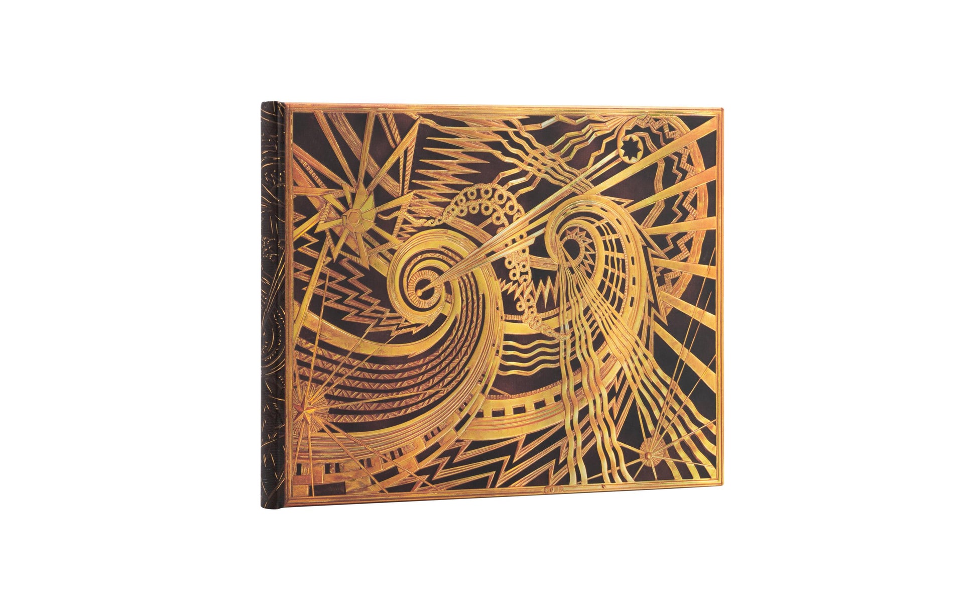 Paperblanks Das Chanin-Spirale Gästebuch – 230 × 180 mm – 144 Seiten – Fadenbindung, Kartoneinband, gelb