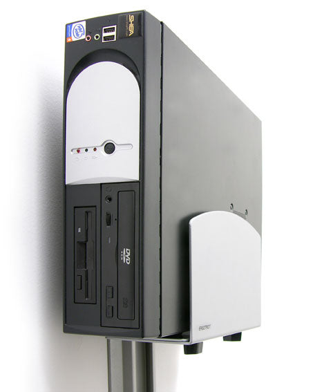 Ergotron Vertikale universelle CPU-Halterung – Gerätehalterung (Tablet/Panel) – bis 18 kg – Silber