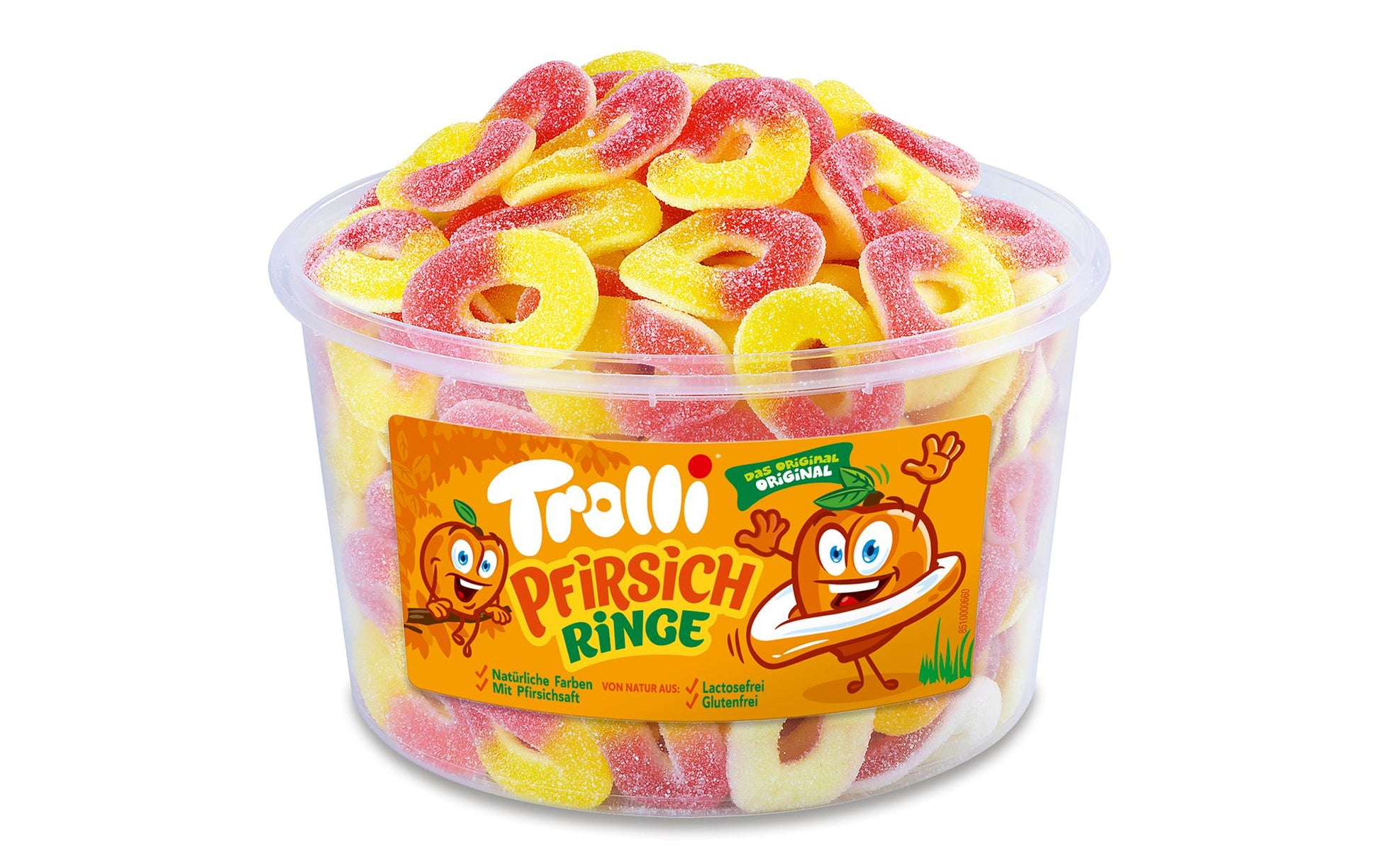 Trolli Pfirsichringe Fruchtgummi – 1,2 kg