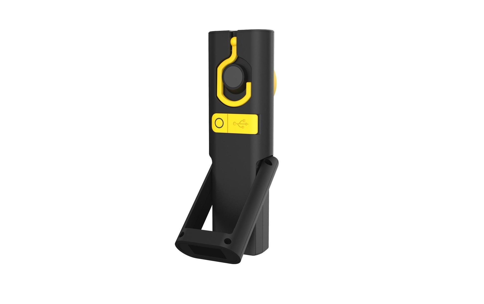 NORDRIDE Taschenlampe Loop Light – 500 lm, 3 Stufen, IP54, Akku 2200 mAh, Haken, Magnet – Schwarz