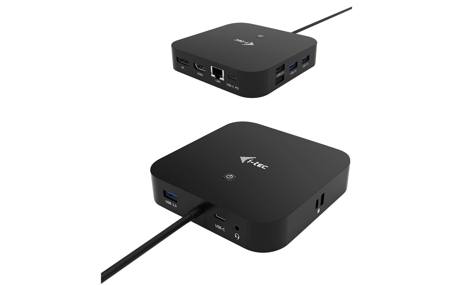 i-tec Dockingstation – USB-C, 1× DP, 1× HDMI, 5× USB-A, 2× USB-C, 100 W PD, GbE, 3,5 mm Audio, für Windows/Mac