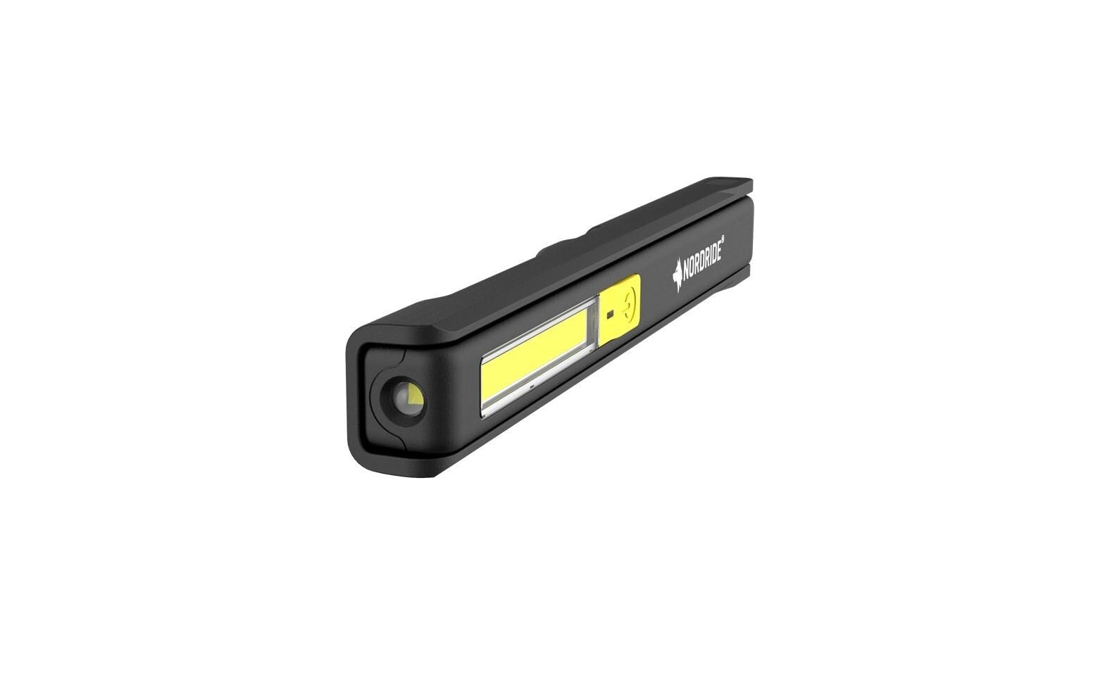 Nordride Handl Flex Taschenlampe – 200 lm, IP54, 600 mAh Akku, USB-C, Magnet – Schwarz