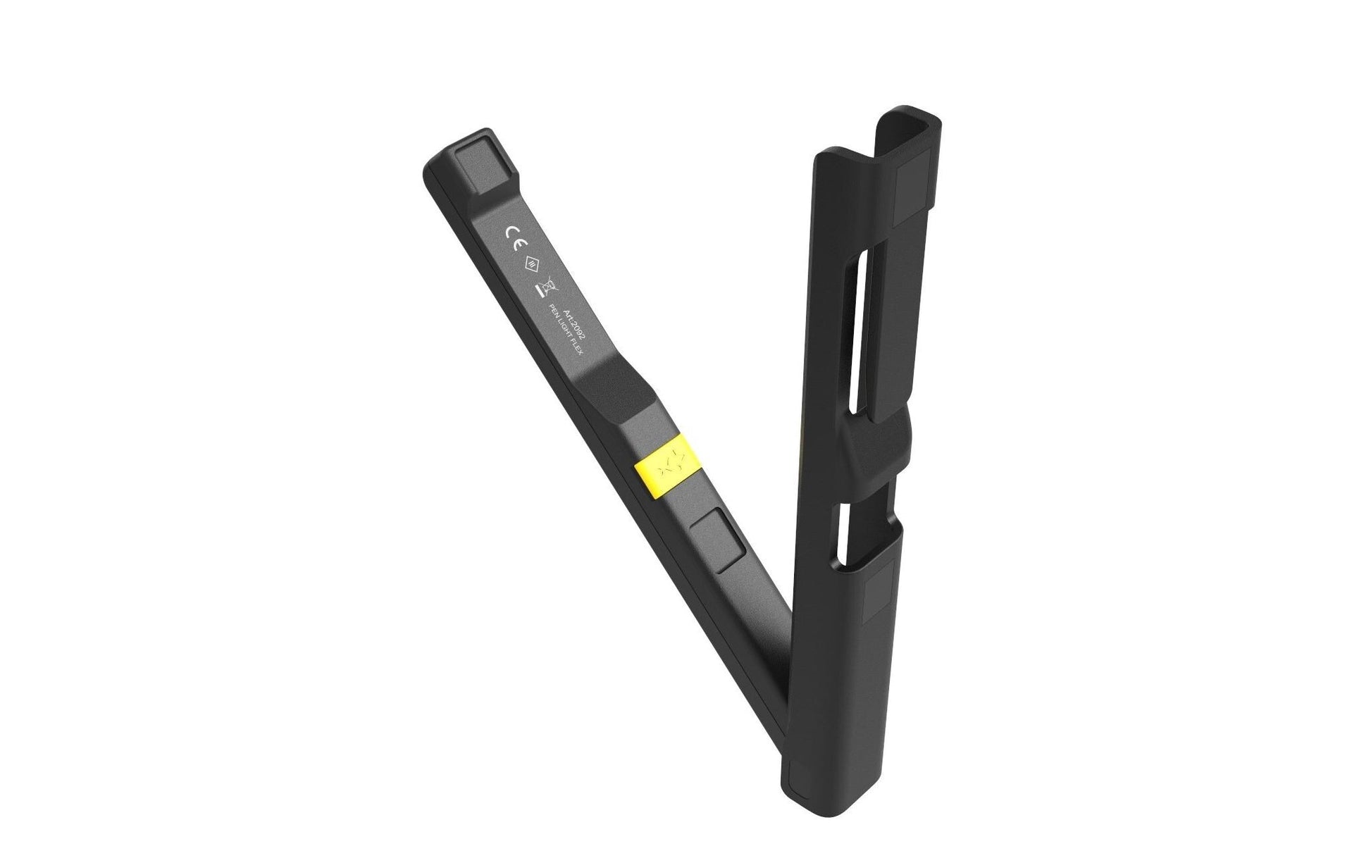 Nordride Handl Flex Taschenlampe – 200 lm, IP54, 600 mAh Akku, USB-C, Magnet – Schwarz