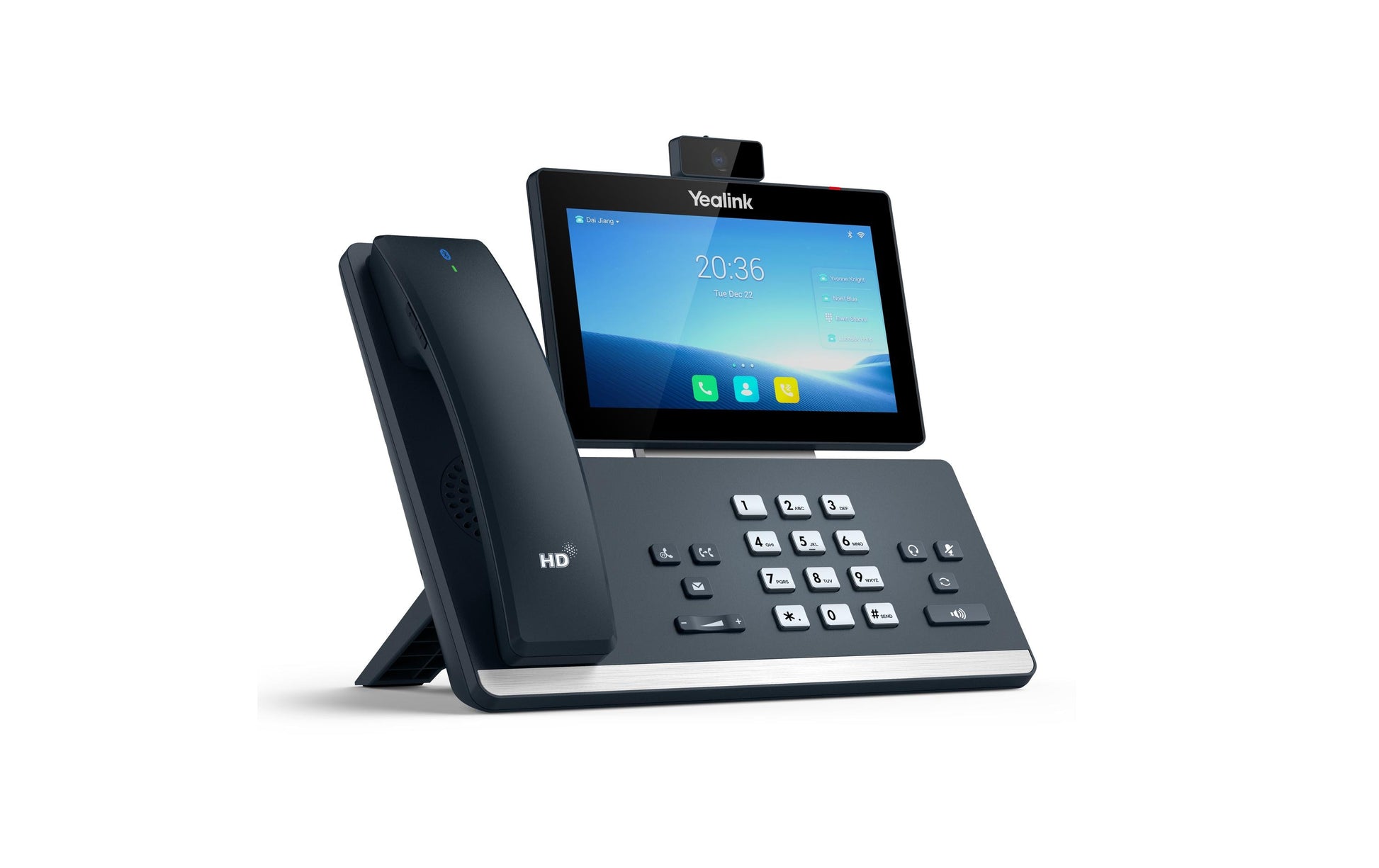 Yealink T58W Pro – WLAN-Telefon (Handgerät), mit Kamera, Grau