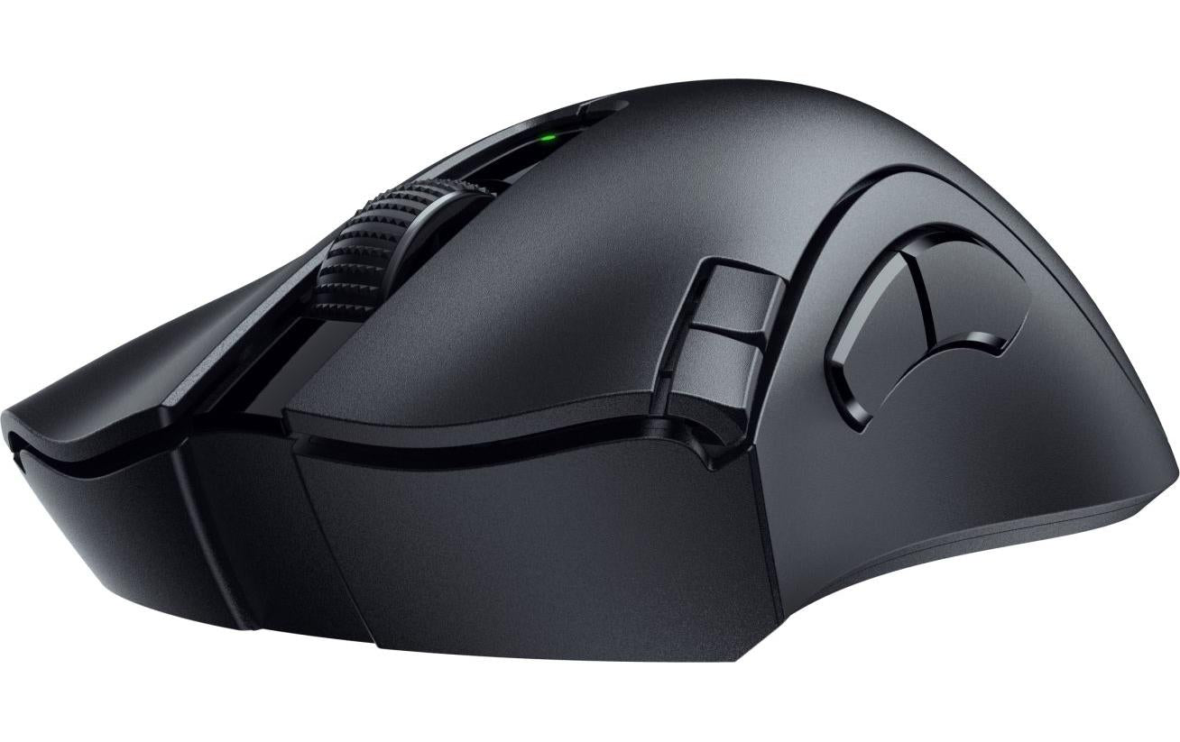 Razer DeathAdder V2 HyperSpeed Gaming-Maus – kabellos, 14'000 dpi, 7 Tasten, für Rechtshänder, schwarz