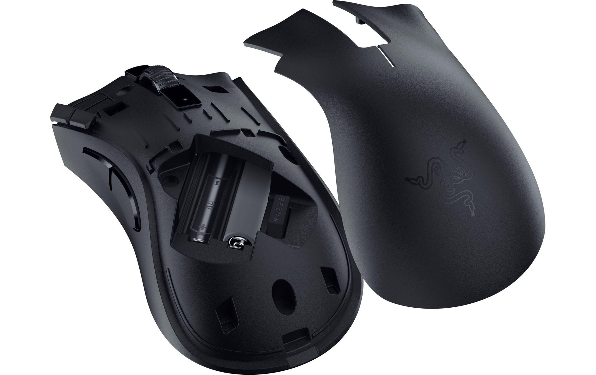 Razer DeathAdder V2 HyperSpeed Gaming-Maus – kabellos, 14'000 dpi, 7 Tasten, für Rechtshänder, schwarz