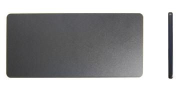Brodit Montageplatte, 149×69×5 mm – Schwarz