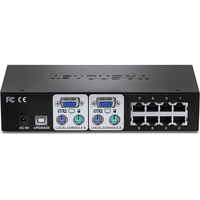 TRENDnet TK-CAT508 – 8-Port Cat 5 KVM-Switch (VGA) – 1600 × 1200/60 Hz – für TRENDnet TK-CAT5U/TK-CAT5P