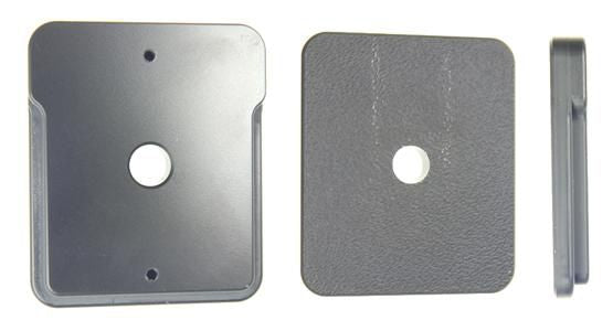 Brodit Auto-Halterung, Adapterplatte, ohne Kippfunktion – für MoveClip 215504 und Handhelds – Grau