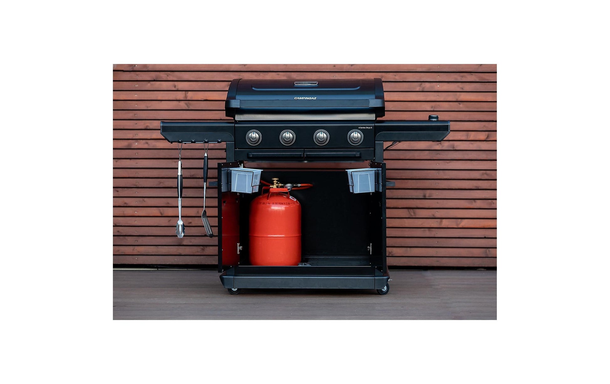 Campingaz Gasgrill 4 Series Onyx S – 4 Brenner, 15,9 kW, Grillfläche 3'312 cm² – Schwarz