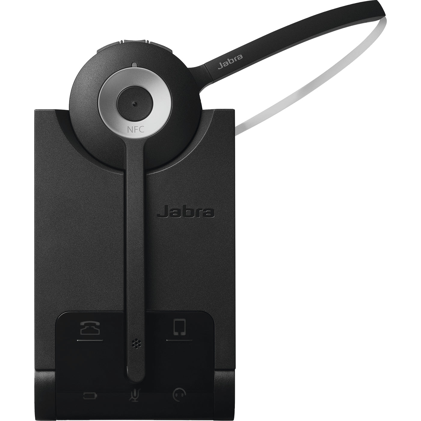 Jabra Pro 925 Mono Office-Headset – On-Ear, BT, mit Ladestation, für Tischtelefon und Mobiltelefon, Schwarz