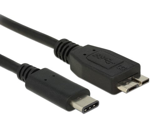 DeLOCK USB-C auf Micro-USB-B Kabel – USB 3.2 Gen 2 (10 Gbit/s) – 0,5 m – Schwarz