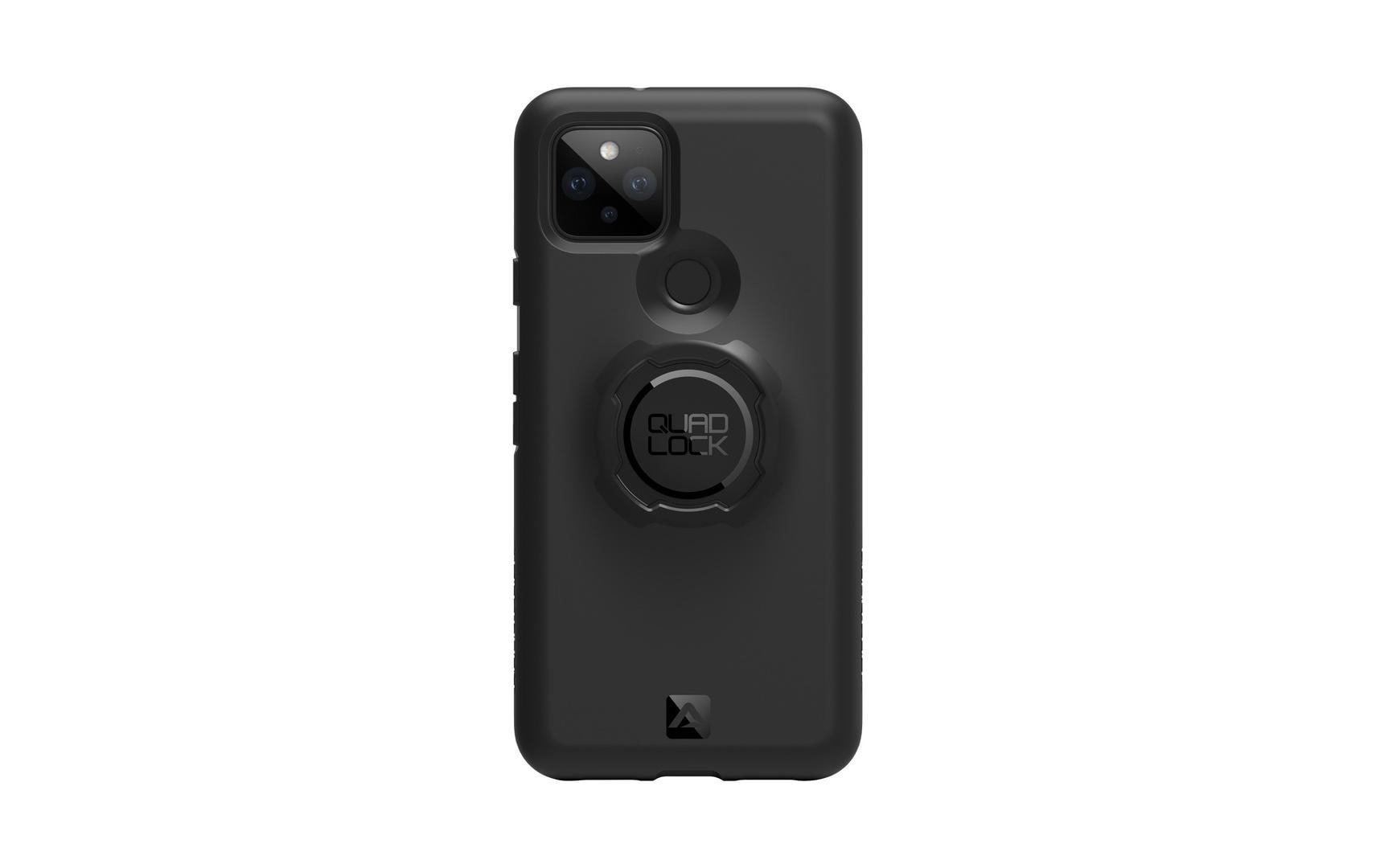 Quad Lock Backcover – für Google Pixel 5, Mikrofaser+PC+TPU, schwarz