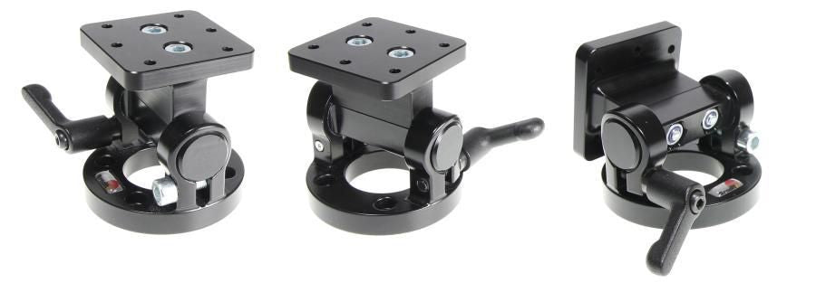 Brodit POS-Halterung, Schraubbefestigung, 180° kippbar, Horizontal/Vertikal, Schwarz