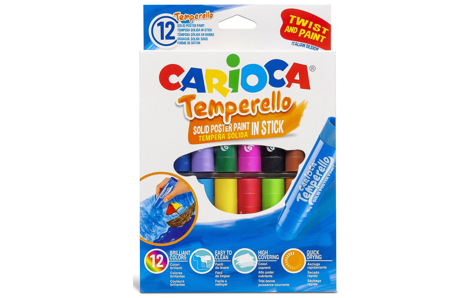 Carioca Temperello Fest – Gouache – Set – 12 Farben