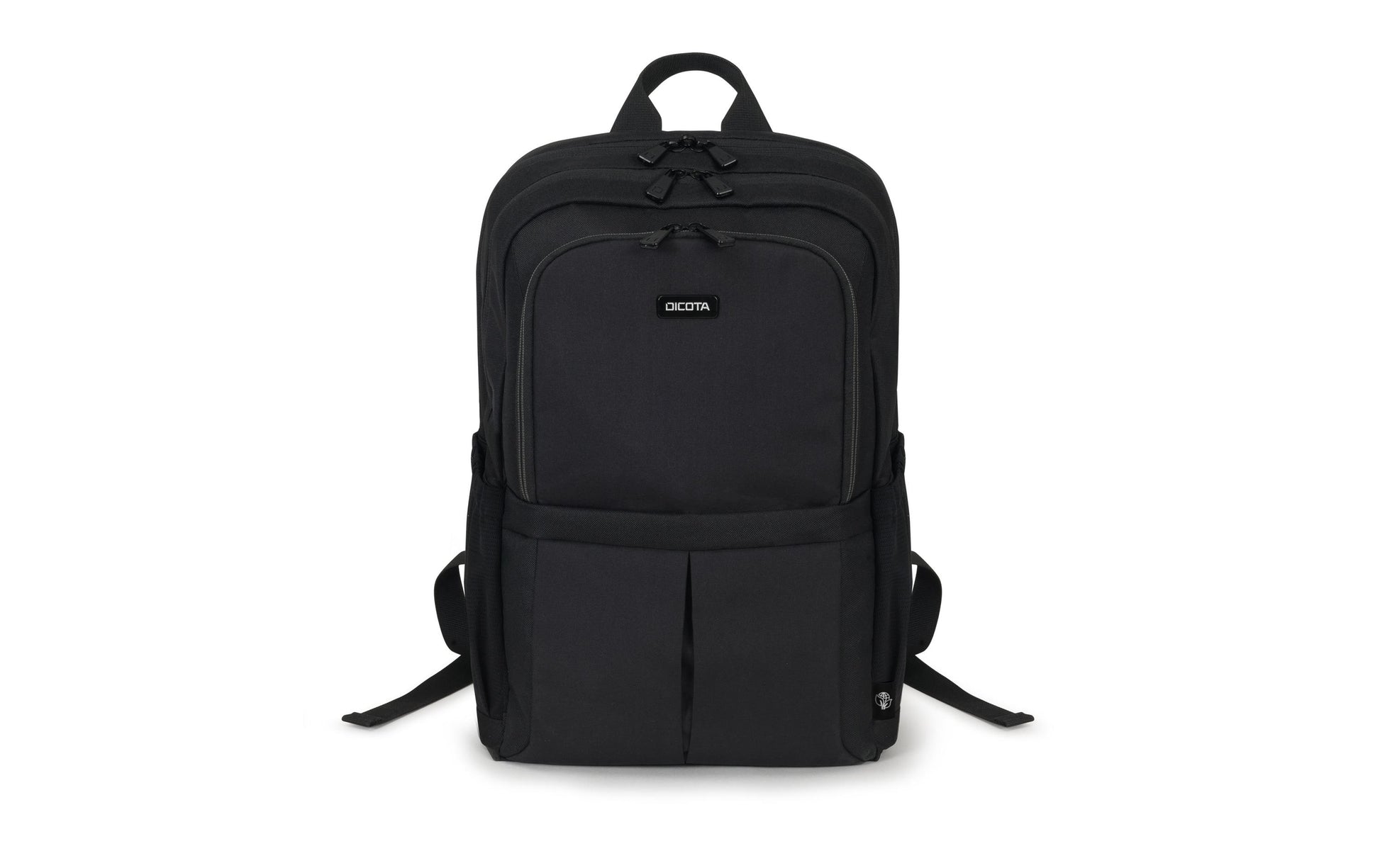 DICOTA Notebook-Rucksack für Notebooks bis 15,6" – Abschliessbar, aus recycelten Materialien – Schwarz