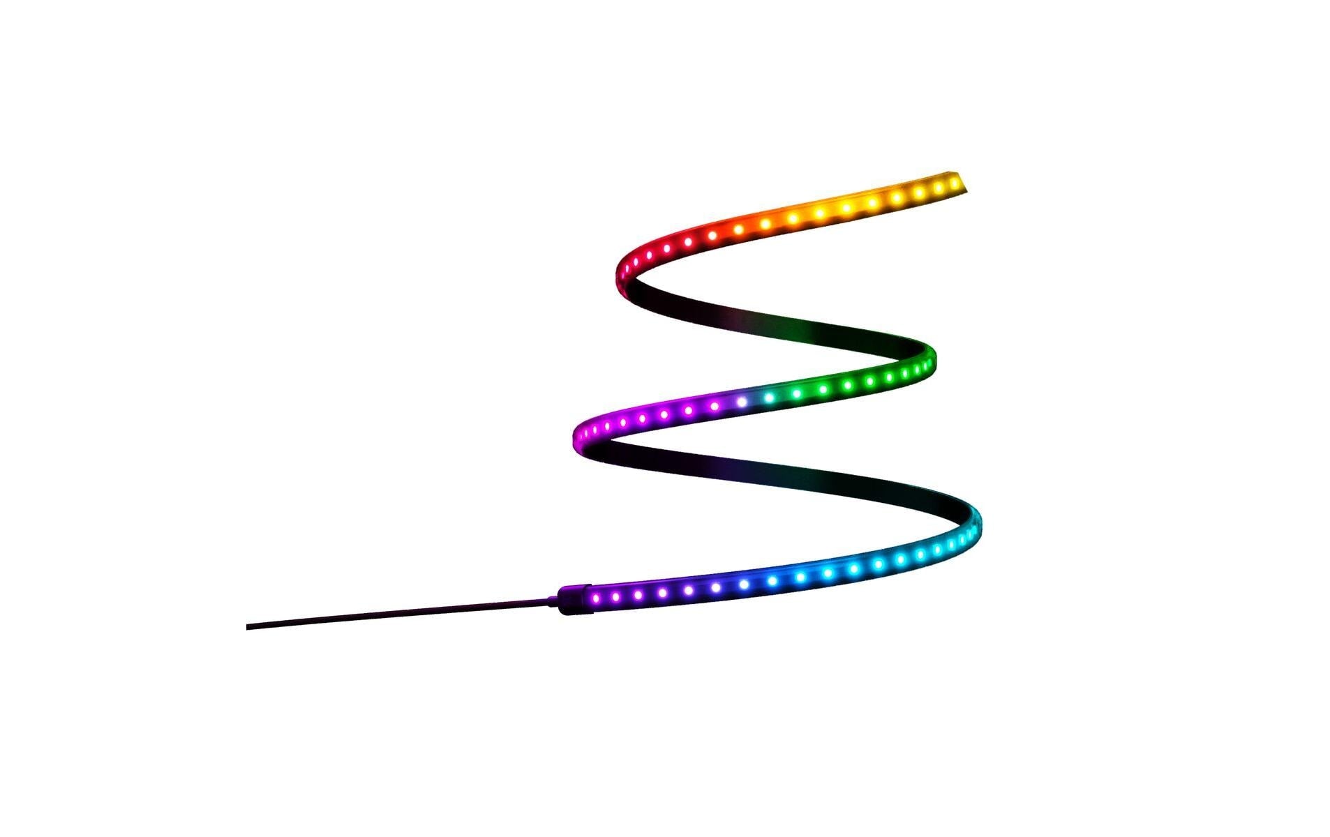 Twinkly LED-Strip – Starterset, 1,5 m, 540 lm, 24 W, RGB, BT, für HomeKit, schwarz