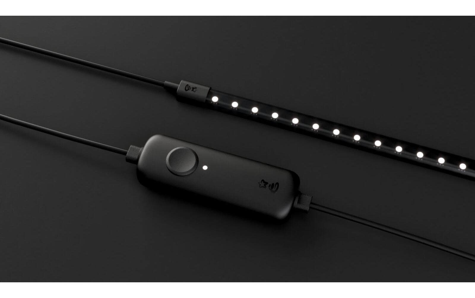 Twinkly LED-Strip – Starterset, 1,5 m, 540 lm, 24 W, RGB, BT, für HomeKit, schwarz