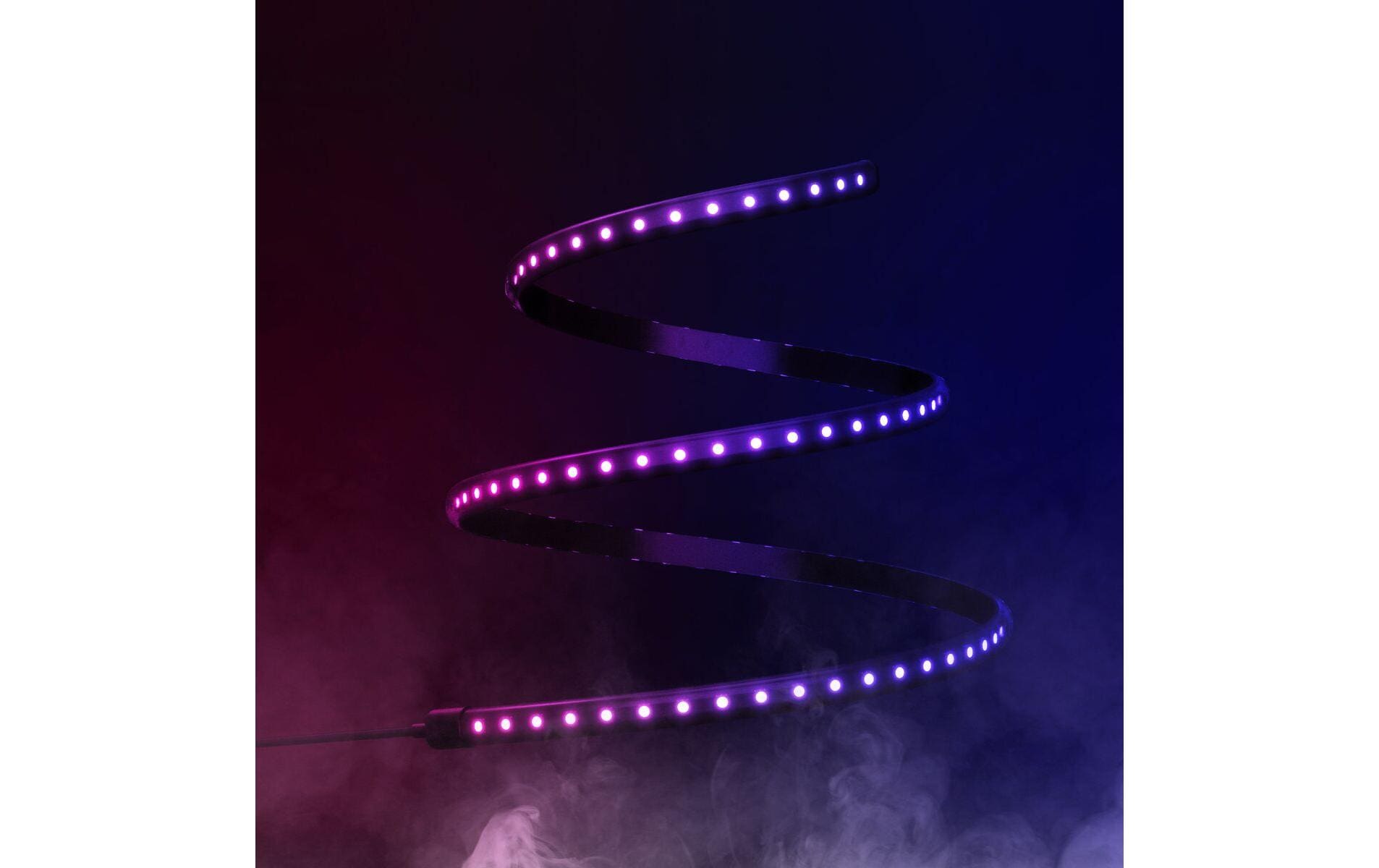 Twinkly LED-Strip – Starterset, 1,5 m, 540 lm, 24 W, RGB, BT, für HomeKit, schwarz