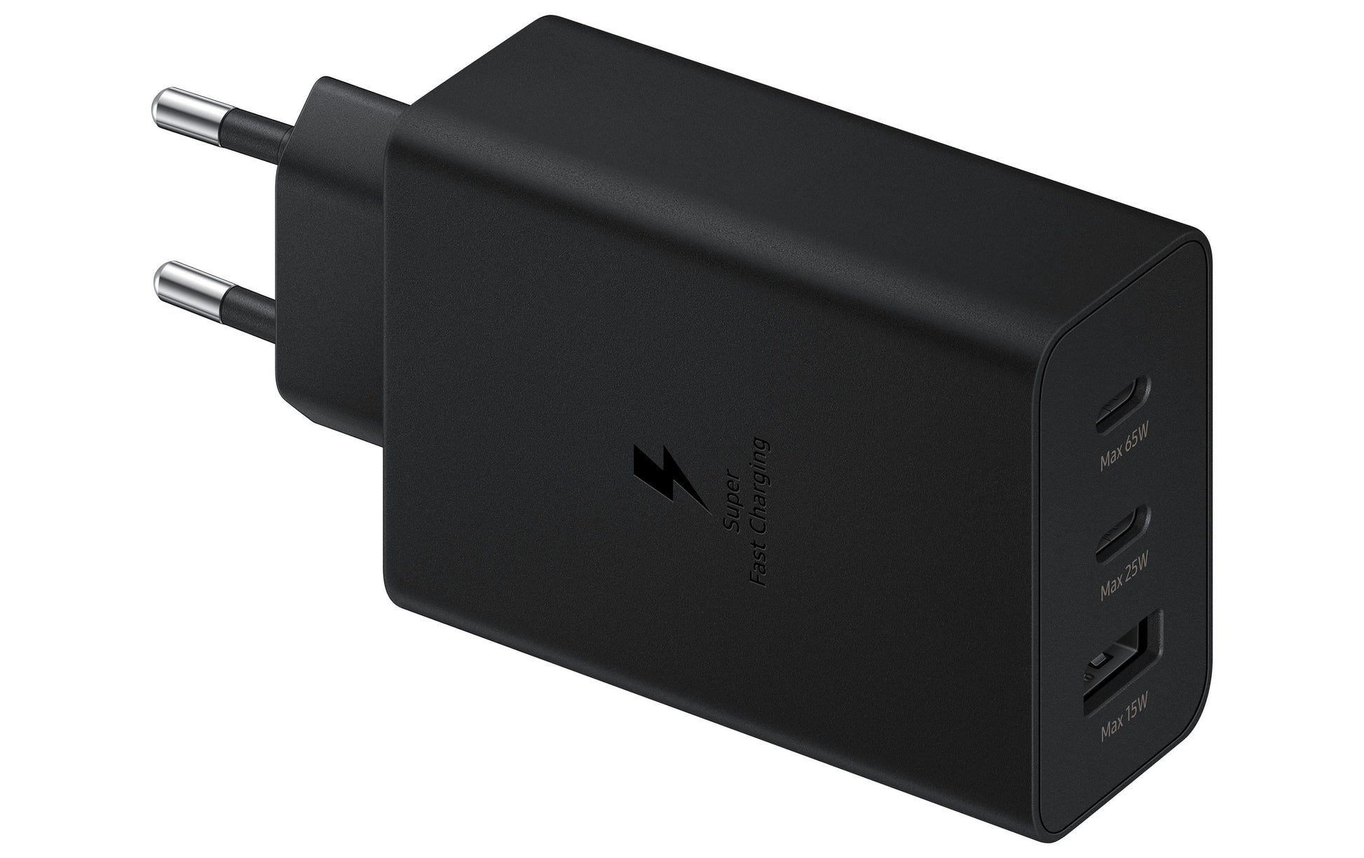 Samsung EP-T6530 USB-Desktop-Ladegerät 65 W – USB-C×2, USB-A×1 – Schwarz