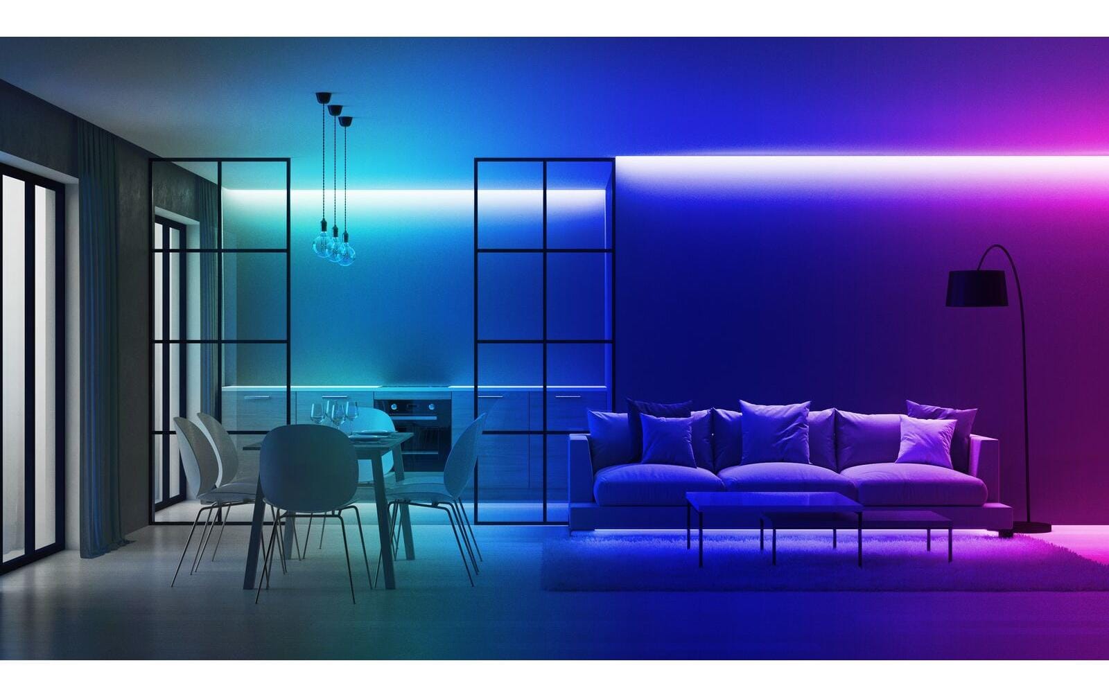 Twinkly LED-Strip 1,5 m – Erweiterung, RGB, WLAN/Bluetooth – für Twinkly Line – IP20 – 1 Stk. – Schwarz