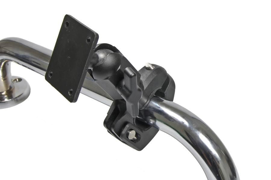 Brodit 215792 – Fahrrad-/Motorrad-Halterung – Klemmhalterung (Lenker), Befestigungsloch 22×31 mm – Schwarz