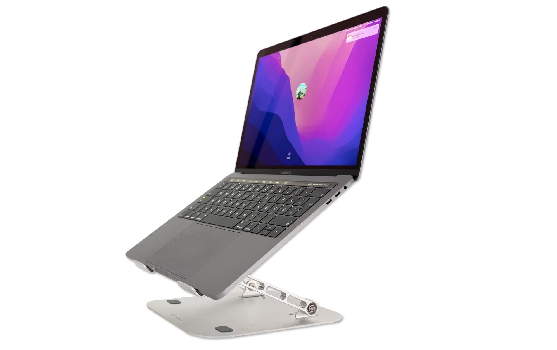 4smarts Laptop-Ständer – für Notebooks, höhenverstellbar, faltbar – Silber