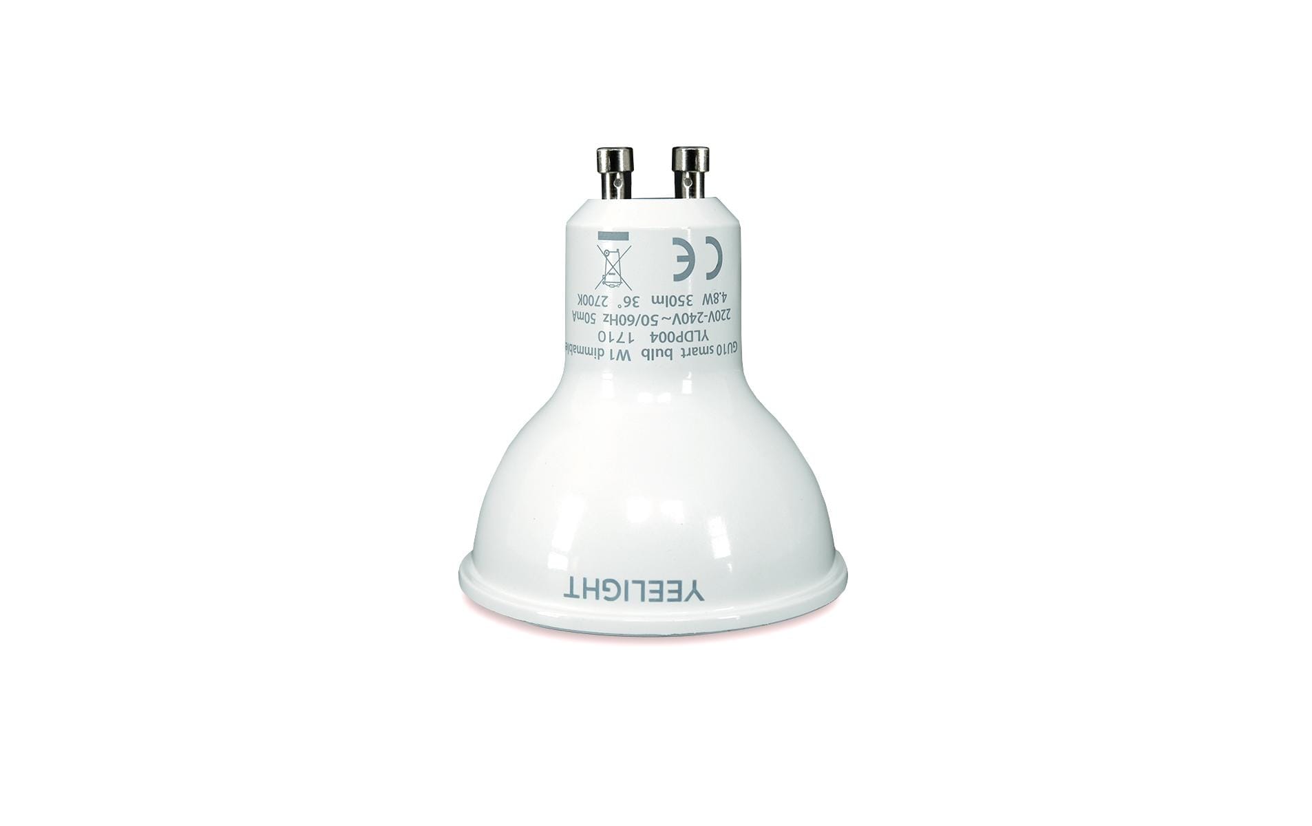Yeelight Smart-Leuchtmittel GU10 – Warmweiss 2700 K, 350 lm, 4,8 W, WLAN – für Samsung SmartThings – IP20