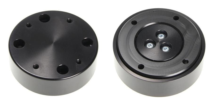 Brodit Sockelhalterung – Spezialzubehör – 300° schwenkbar, AMPS-Montageplatte – 64×64×22 mm – Schwarz