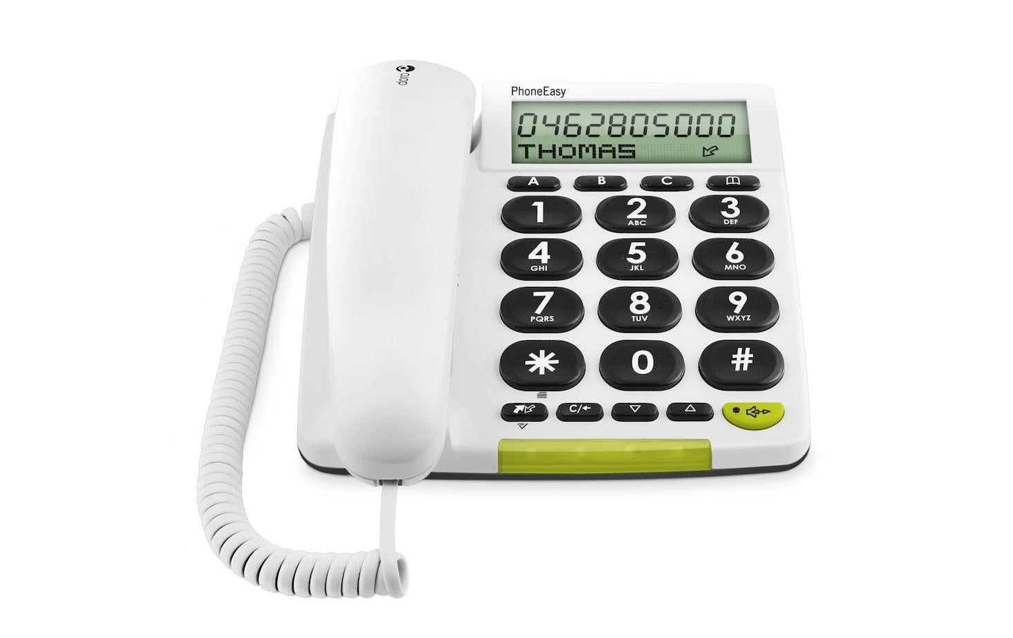 Doro PhoneEasy 312cs – Analoges Telefon, kabelgebundenes Mobilteil, Freisprecheinrichtung