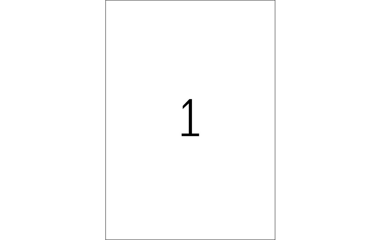 HERMA Drucketiketten, 210 mm × 297 mm, transparent, Folie, permanent, 25 Blatt