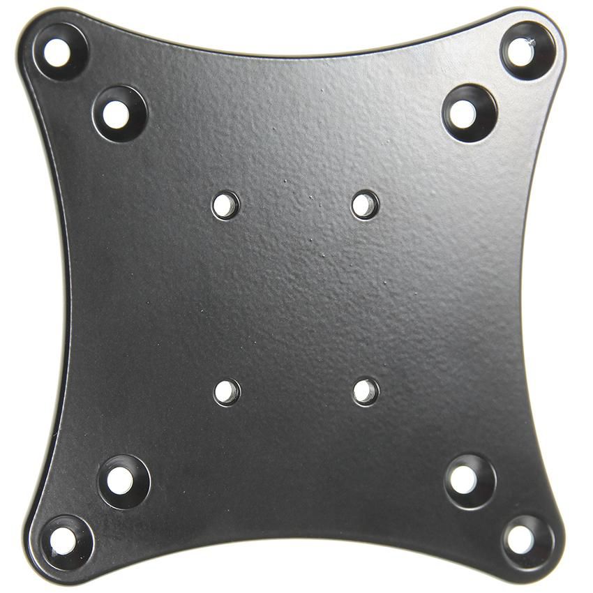 Brodit 215987 – VESA Adapterplatte – VESA 75×75/100×100 mm – Aluminium – Schwarz – für VESA 75×75/100×100 mm
