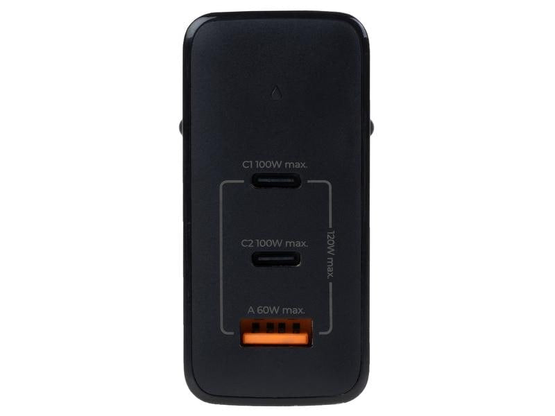 ONIT Ladegerät – 120 W, 2× USB-C + 1× USB-A, GaN