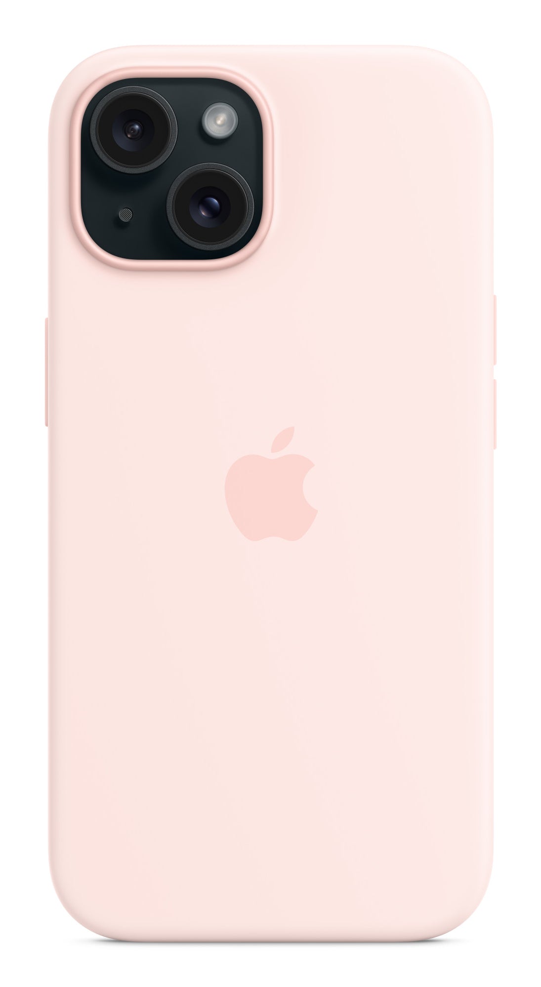 Apple Backcover – für Apple iPhone 15, MagSafe, Silikon+Mikrofaser, Hellrosa