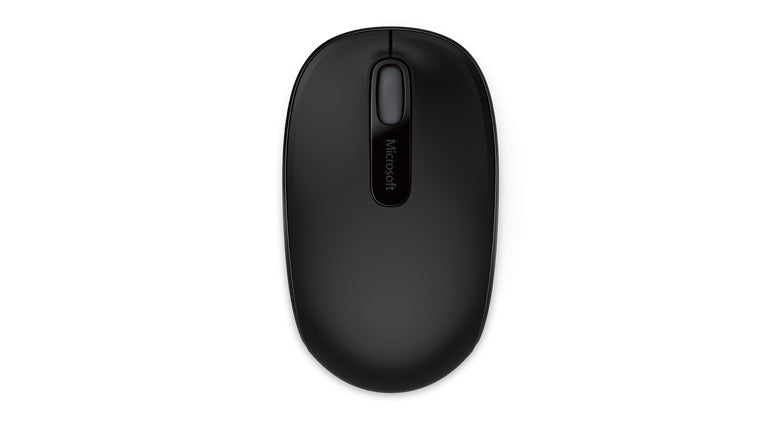 Microsoft Mobile Mouse 1850 – Maus – Kabellos (2,4 GHz), beidhändig, schwarz