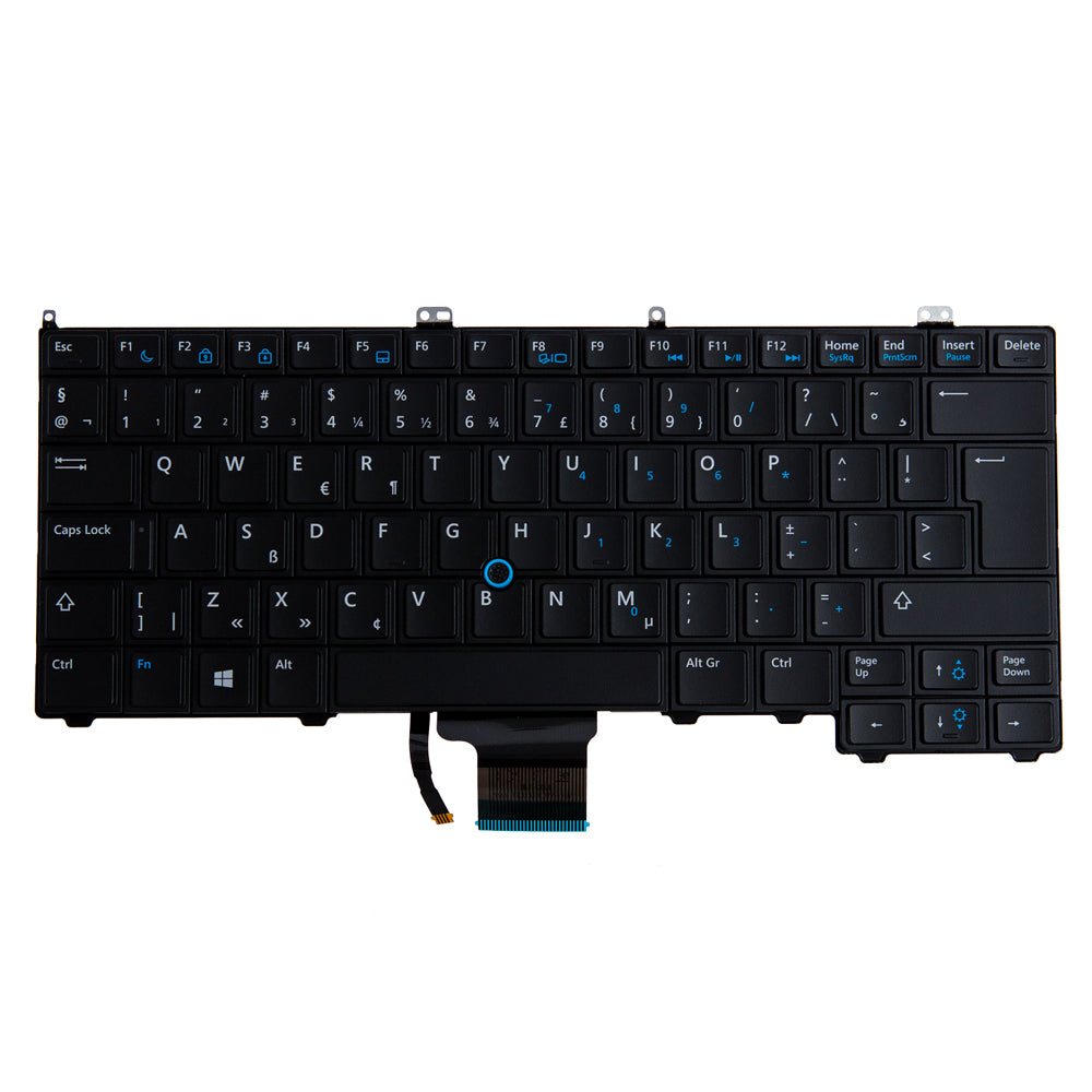 Origin Storage KB-3DCT7 – Notebook-Ersatztastatur – QWERTY (NL) – schwarz – für Dell Latitude E7440
