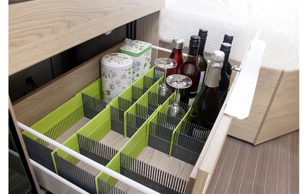 purVario Stauleisten 100 MAXXI Wandhalterung – ABS – Anthrazit/Grün – 330 × 100 × 30 mm – 8 Teile