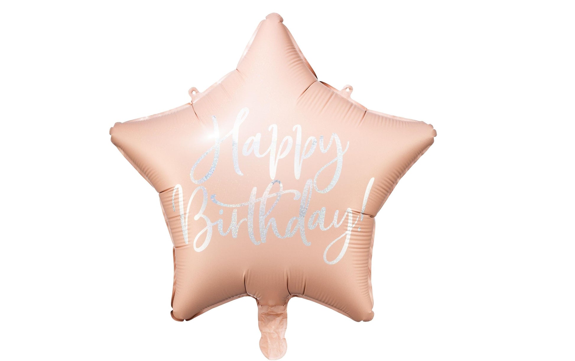 PartyDeco Folienballon Stern – Rosa – Ø 40 cm – Folie – 1 Stk