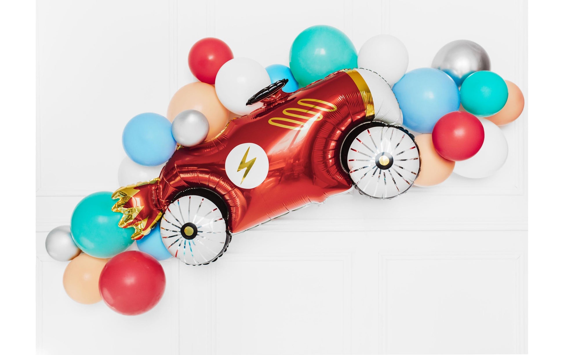PartyDeco Folienballon Auto – Mehrfarbig – 92 × 45 cm – Folie – 1 Stk