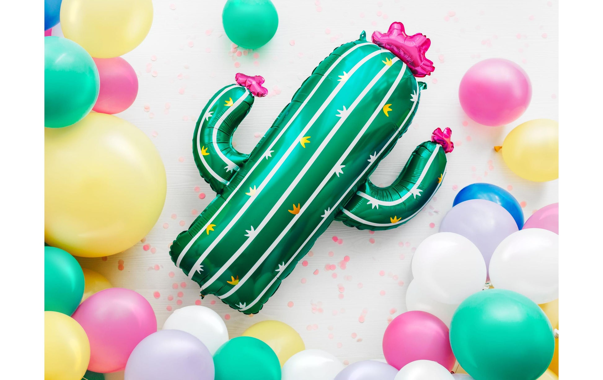 PartyDeco Folienballon Kaktus – Grün – 60 × 82 cm – 1 Stk
