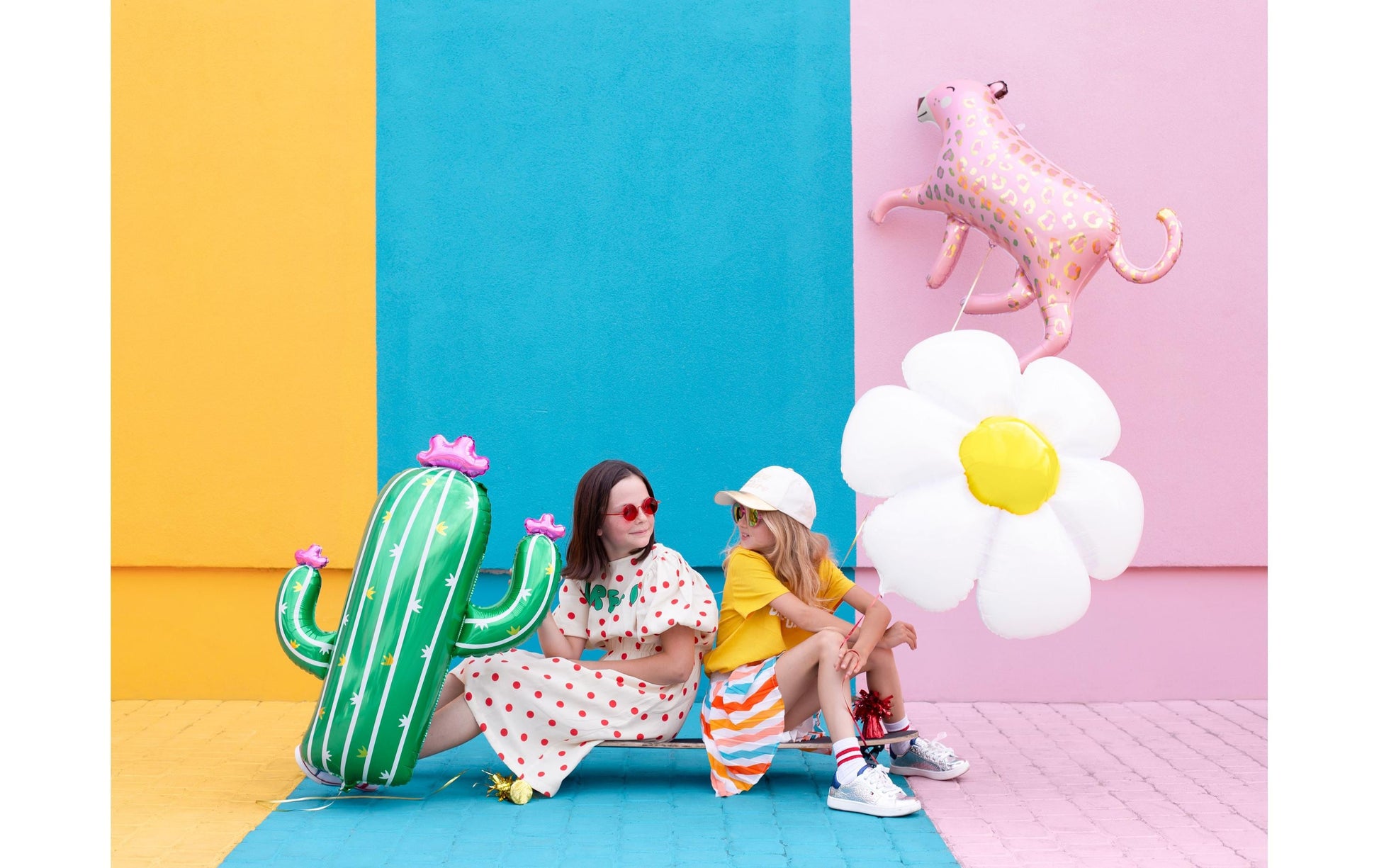 PartyDeco Folienballon Kaktus – Grün – 60 × 82 cm – 1 Stk